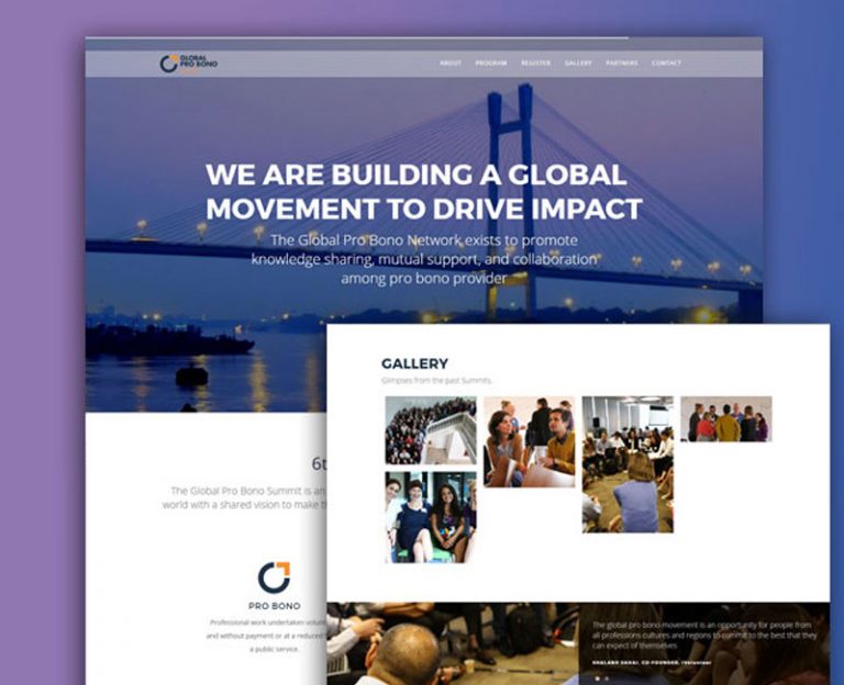 Website designing for Global pro