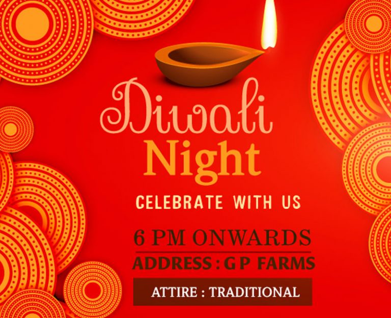 invitation diwali night design