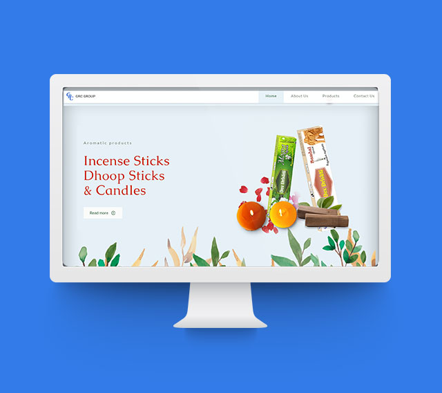 Incense stick website design