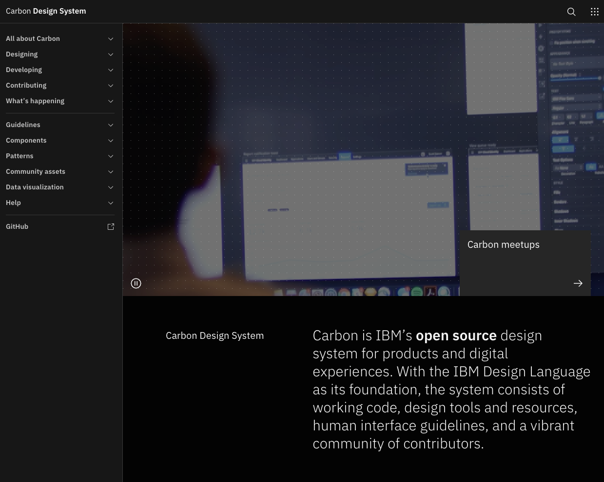 Carbon IBM Design System