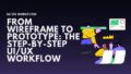 From Wireframe to Prototype: The Step-by-Step UI/UX Workflow